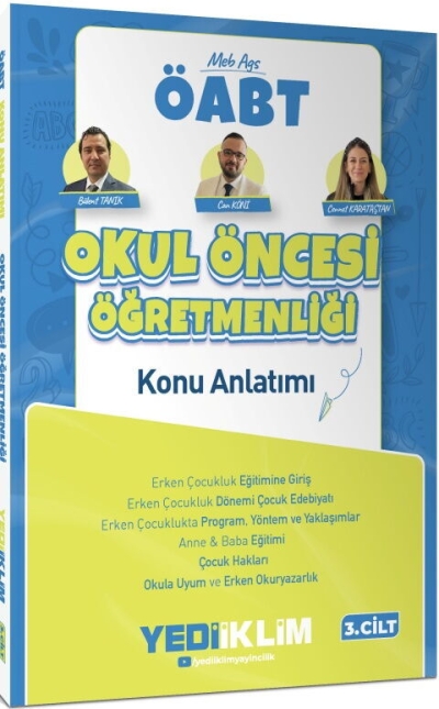 MEB AGS ÖABT Okul Öncesi Öğretmenliği Konu Anlatımı Cilt 3 Yediiklim Yayınları YKS Fotokopi