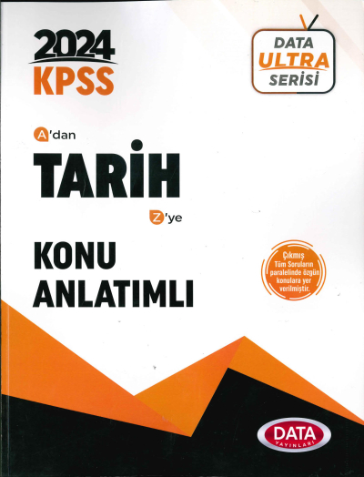 2024 KPSS Ultra Serisi Tarih Konu Anlatımlı Data Yayınları YKS Fotokopi