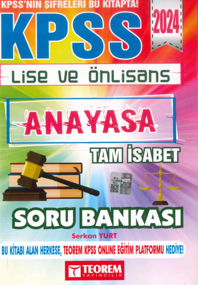 ANAYASA TAM İSABET SORU BANKASI YKS Fotokopi