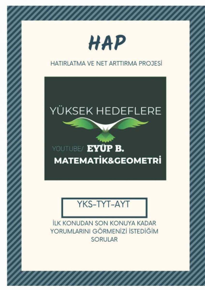 Eyüp B. Hap Bilgileri Hatırlatma ve Net Arttırma Projsi YKS Fotokopi