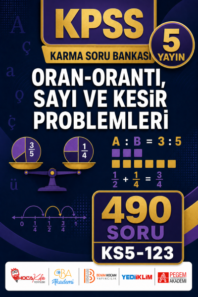 Oran-Orantı, Sayı ve Kesir Problemleri 5 Yayın 490 Soru YKS Fotokopi