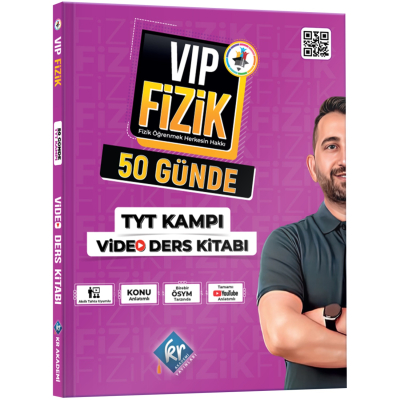 VİP Fizik 50 Günde TYT Kampı Video Ders Kitabı YKS Fotokopi