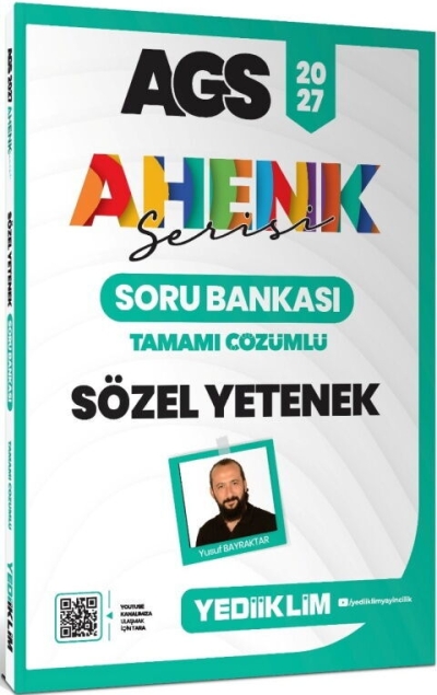 MEB AGS Ahenk Serisi Sözel Yetenek Tamamı Çözümlü Soru Bankası Yediiklim Yayınları YKS Fotokopi