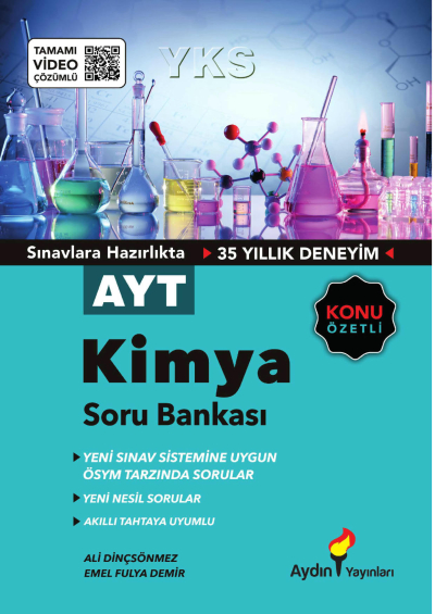 AYT Kimya Konu Özetli Soru Bankası Tamamı Video Çözümlü Aydın Yayınları YKS Fotokopi
