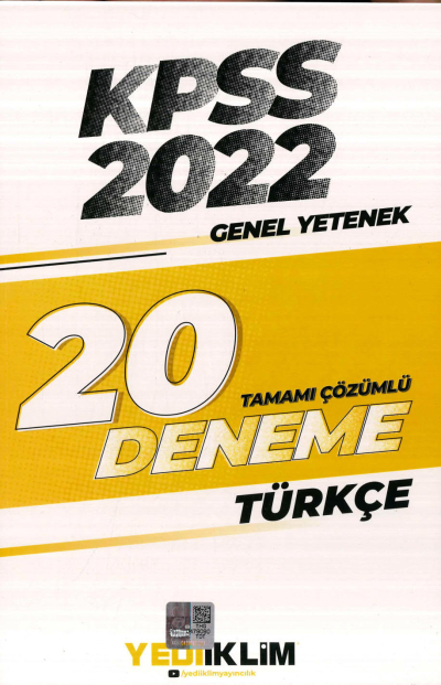 TÜRKÇE 20 DENEME ÇÖZÜMLÜ YKS Fotokopi