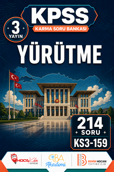 Yürütme 3 Yayın 214 Soru (Benim Hocam - CBA - Hoca Kafası Yayınları) YKS Fotokopi