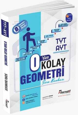 Alternatif Yayınları TYT-AYT 0'dan Kolay Geometri Soru Bankası YKS Fotokopi