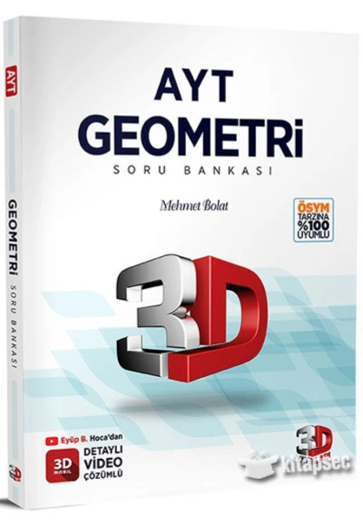 AYT 3D Geometri Tamamı Video Çözümlü Soru Bankası YKS Fotokopi
