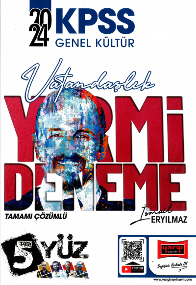 KPSS 5Yüz Ekibi Vatandaşlık Tamamı Çözümlü 20 Deneme Yargı Yayınevi YKS Fotokopi