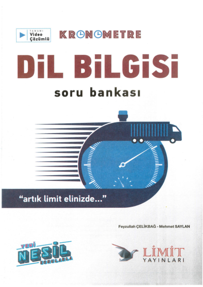 KRONOMETRE DİL BİLGİSİ SORU BANKASI YKS Fotokopi