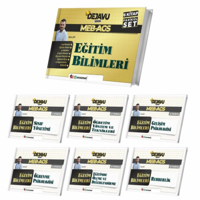 MEB-AGS Eğitim Bilimleri DEJAVU Konu Anlatımlı 6 lı Fasikül Set TKM Akademi YKS Fotokopi