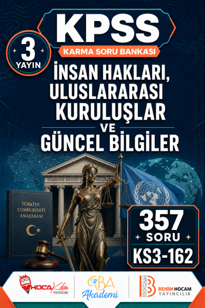 İnsan Hakları, Uluslararası Kuruluşlar ve Güncel Bilgiler 3 Yayın 357 Soru (Benim Hocam - CBA - Hoca Kafası Yayınları)