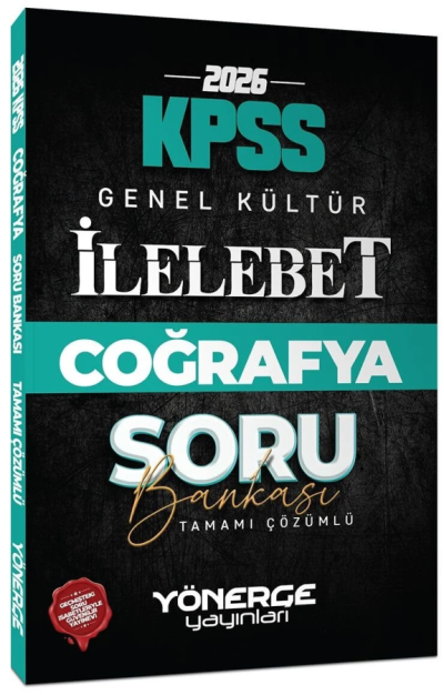 2026 KPSS Coğrafya İlelebet Soru Bankası Çözümlü Yönerge Yayınları