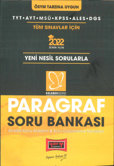 PARAGRAF YENİ NESİL SORU BANKASI YKS Fotokopi