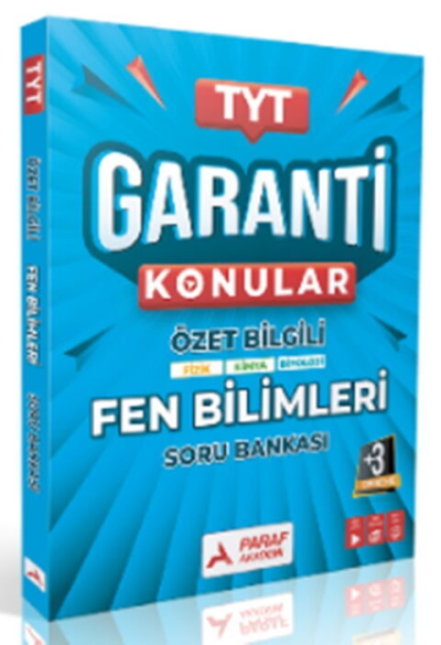 TYT Fen Bilimler Garanti Konular Soru Bankası Paraf Yayınları YKS Fotokopi