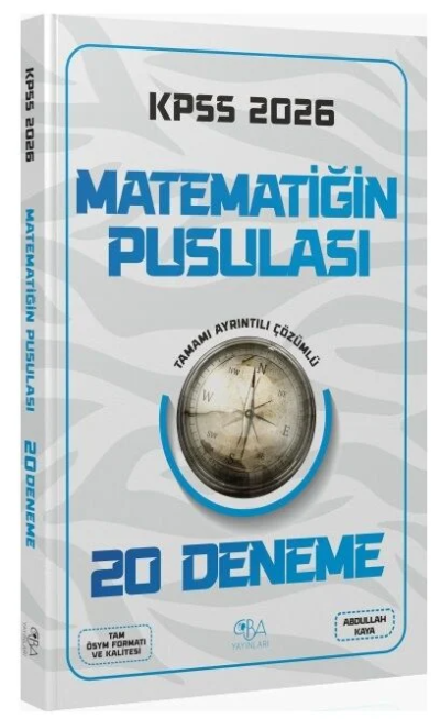 2026 KPSS Matematik Matematiğin Pusulası 20 Deneme CBA Yayınları YKS Fotokopi