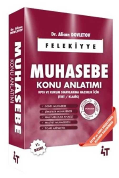 KPSS A Grubu Muhasebe Felekiyye Konu Anlatımı 11. Baskı 4T Yayınları YKS Fotokopi