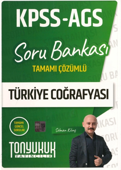 2026 KPSS AGS Türkiye Coğrafyası Tamamı Çözümlü Soru Bankası Tonyukuk Yayıncılık YKS Fotokopi