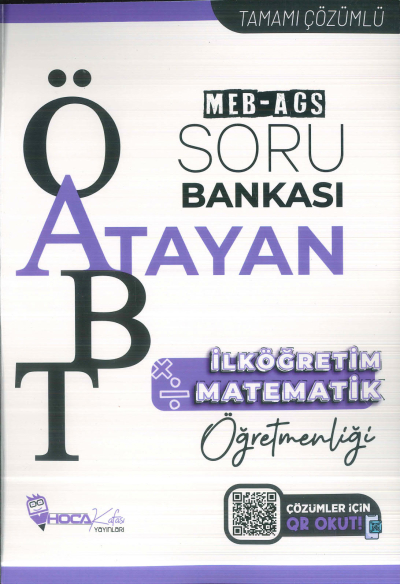 2025 ÖABT MEB-AGS İlköğretim Matematik Öğretmenliği Atayan Soru Bankası Çözümlü Hoca Kafası Yayınları YKS Fotokopi