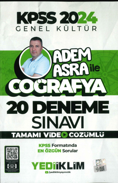 ASEM ASRA İLE COĞRAFYA 20 DENEME TAMAMI VİDEO ÇÖZÜMLÜ YKS Fotokopi
