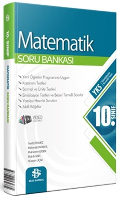 10. Sınıf Matematik Soru Bankası Video Çözümlü Bilgi Sarmal Yayınları YKS Fotokopi