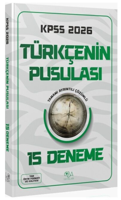 2026 KPSS Türkçenin Pusulası 15 Deneme CBA Yayınları YKS Fotokopi