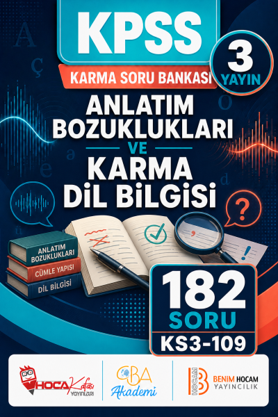 Anlatım Bozuklukları ve Karma Dil Bilgisi 3 Yayın 182 Soru (Benim Hocam - CBA - Hoca Kafası Yayınları) YKS Fotokopi