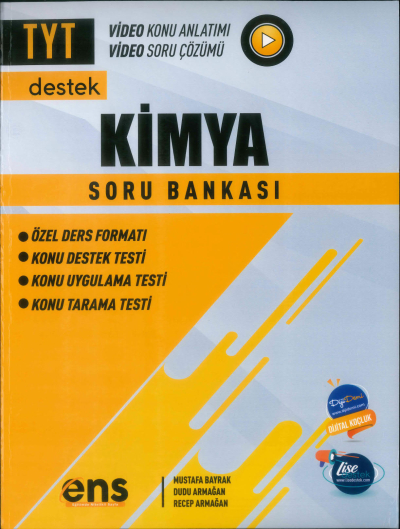 TYT Kimya Destek Soru Bankası Ens Yayıncılık