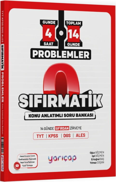 Problemler Sıfırmatik Konu Anlatımı Soru Bankası YarıÇap Yayınları YKS Fotokopi