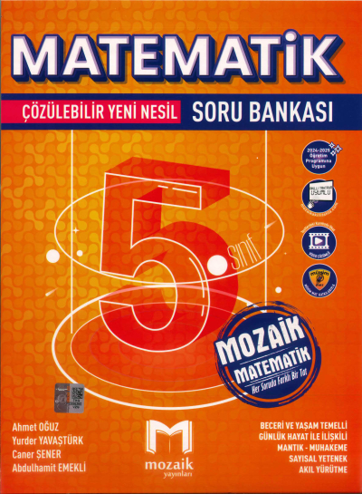 5. Sınıf Matematik Soru Bankası Mozaik Yayınları YKS Fotokopi