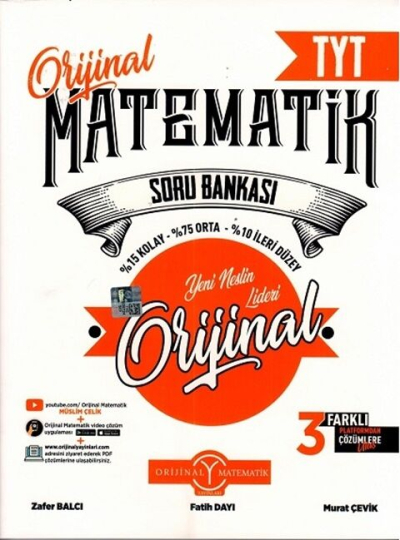 ORJİNAL TYT MATEMATİK SORU BANKASI YKS Fotokopi