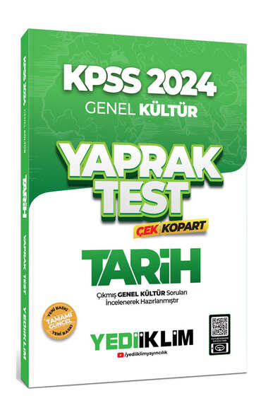 2024 KPSS Tarih Yaprak Test Çek Kopart YKS Fotokopi