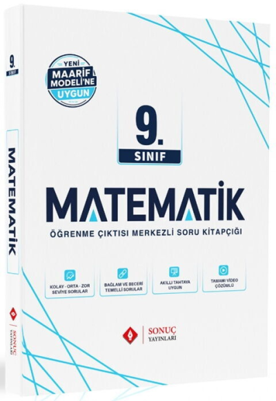 9. Sınıf Matematik Maarif Modele Uygun Modüller Set Sonuç Yayınları YKS Fotokopi