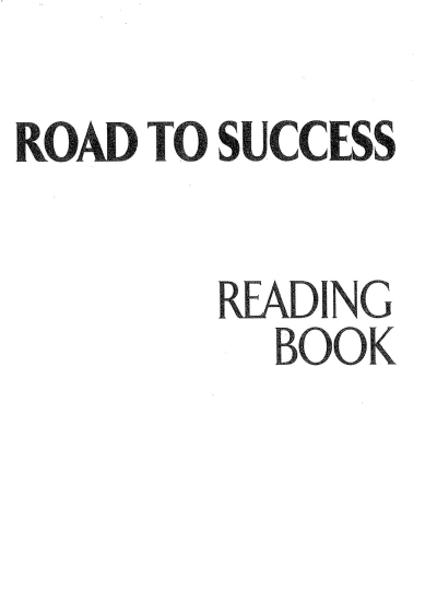 ROAD TO SUCCESS READING BOOK YKS Fotokopi