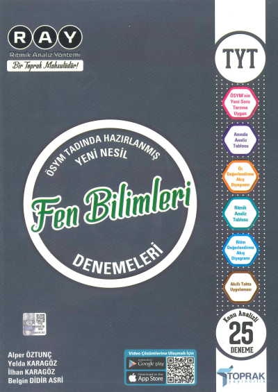 TYT Fen Bilimleri RAY Konu Analizli 25 Deneme YKS Fotokopi