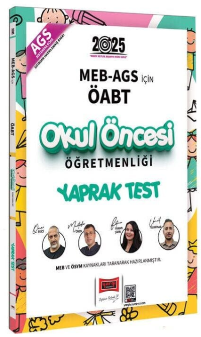 2025 MEB AGS İçin ÖABT Okul Öncesi Öğretmenliği Yaprak Test Yargı Yayınları YKS Fotokopi