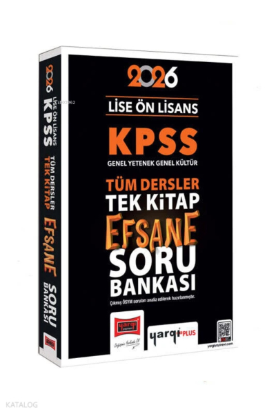 2026 KPSS Lise Ön Lisans Efsane Soru Bankası Tek Kitap Yargı Yayınları YKS Fotokopi