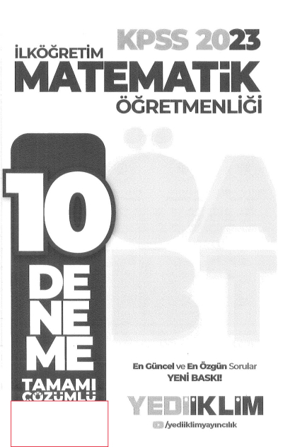 10 DENEME TAMAMI ÇÖZÜMLÜ YKS Fotokopi
