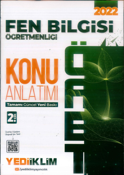 FEN BİLGİSİ ÖĞRETMENLİĞİ KONU ANLATIMI 2. CİLT YKS Fotokopi