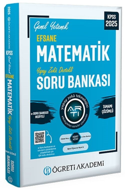 2025 KPSS Genel Yetenek Efsane Matematik Tamamı Çözümlü Soru Bankası Öğreti Akademi YKS Fotokopi