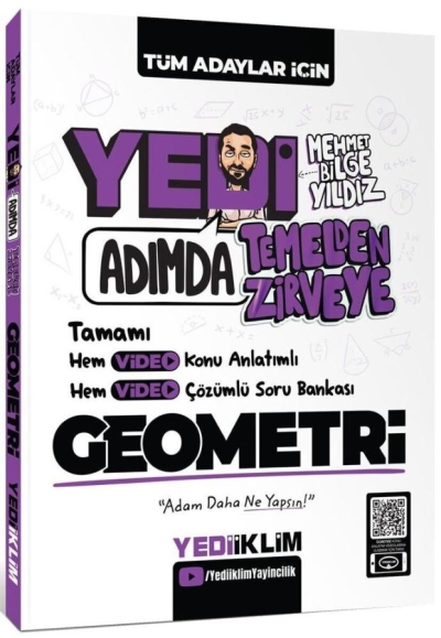 YEDİ ADIMDA TEMELDEN ZİRVEYE GEOMETRİ YEDİİKLİM YAYINLARI YKS Fotokopi