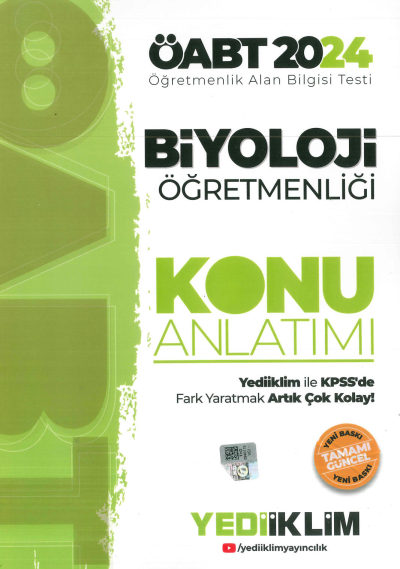 ÖABT BİYOLOJİ ÖĞRETMENLİĞİ KONU ANLATIMI YKS Fotokopi