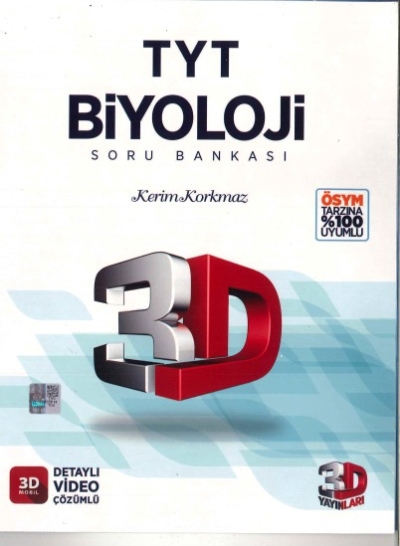 3D TYT BİYOLOJİ SORU BANKASI YKS Fotokopi