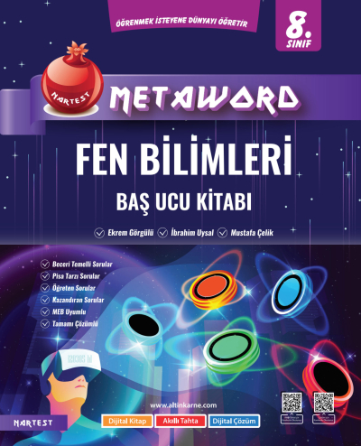 8. Sınıf Fen Bilimleri Metaword Baş Ucu Kitabı Nartest Yayınları YKS Fotokopi