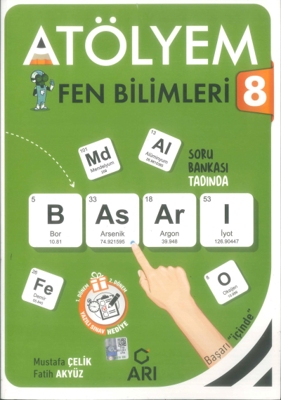 8. Sınıf Fen Bilimleri Atölyem Fenito Arı Yayıncılık YKS Fotokopi