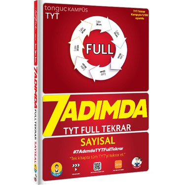 TYT Sayısal 7 Adımda Full Tekrar Soru Bankası YKS Fotokopi