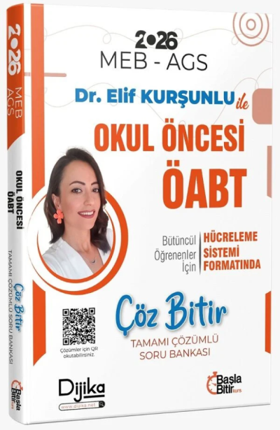 2026 ÖABT MEB-AGS Okul Öncesi Öğretmenliği Çöz Bitir Soru Bankası Çözümlü Dijika Yayınları YKS Fotokopi