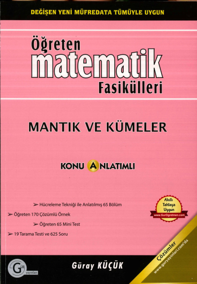 TYT-AYT ÖĞRETEN MATEMATİK MANTIK VE KÜMELER KONU ANLATIMLI YKS Fotokopi