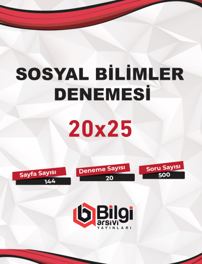 TYT Sosyal Bilimler Denemesi 20x25 Bilgi Arşivi YKS Fotokopi