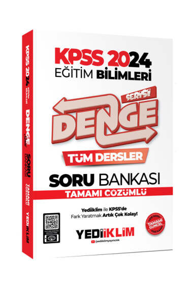 2024 KPSS Eğitim Bilimleri Denge Serisi Tamamı Çözümlü Tüm Dersler Soru Bankası YKS Fotokopi